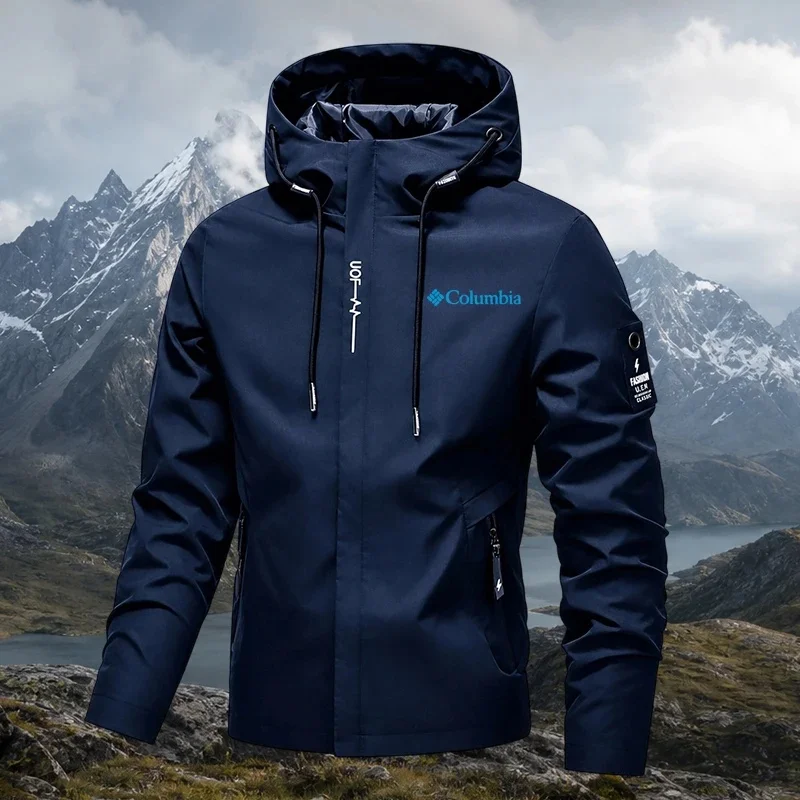 Cycling Gear Rain - เสื้อกันฝนผู้ชายปี 2026 แบบมีฮู้ด น้ำหนักเบา เหมาะสำหรับปั่นจักรยาน สไตล์สตรีท
