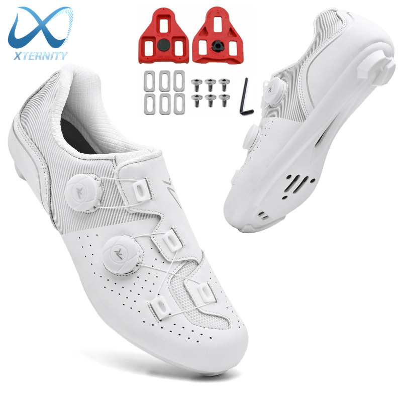 Road Bike Cleats - 2025 ใหม่มาถึงProfessionalรองเท้าขี่จักรยานแข่งจักรยานSPD Cleatรองเท้าUltralight Self-Locking MTBจักรยานรองเท้าผ้าใบUnisex