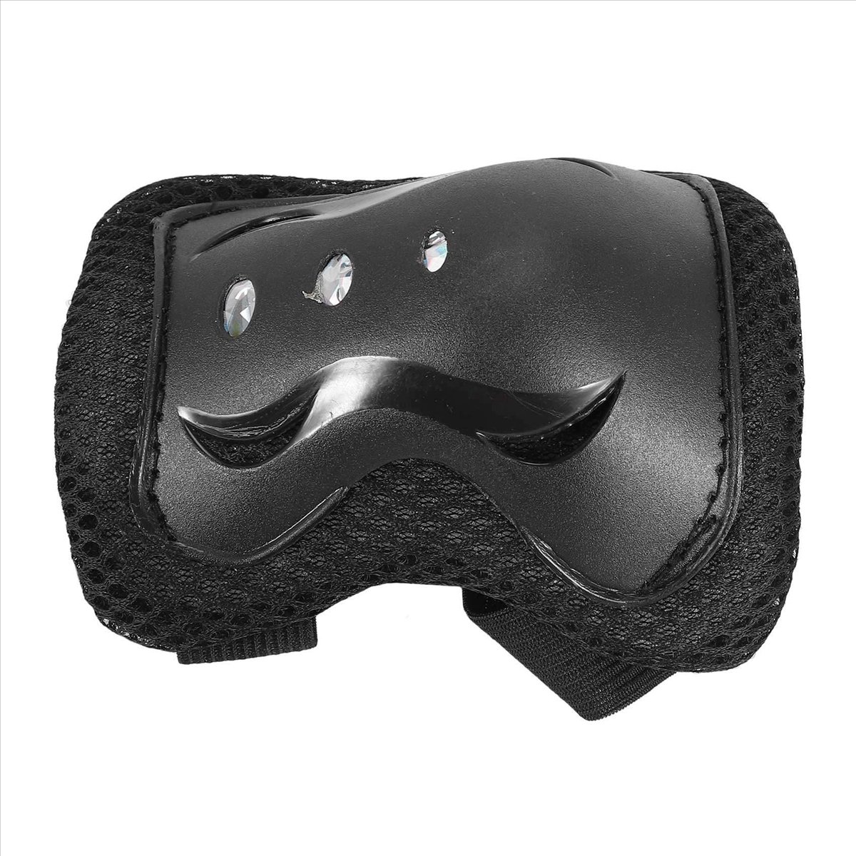 Cycling Gear Black - 【black huodong】ชุดอุปกรณ์ป้องกันเข่าและข้อศอก 2 ชิ้น สำหรับโรลเลอร์ จักรยาน