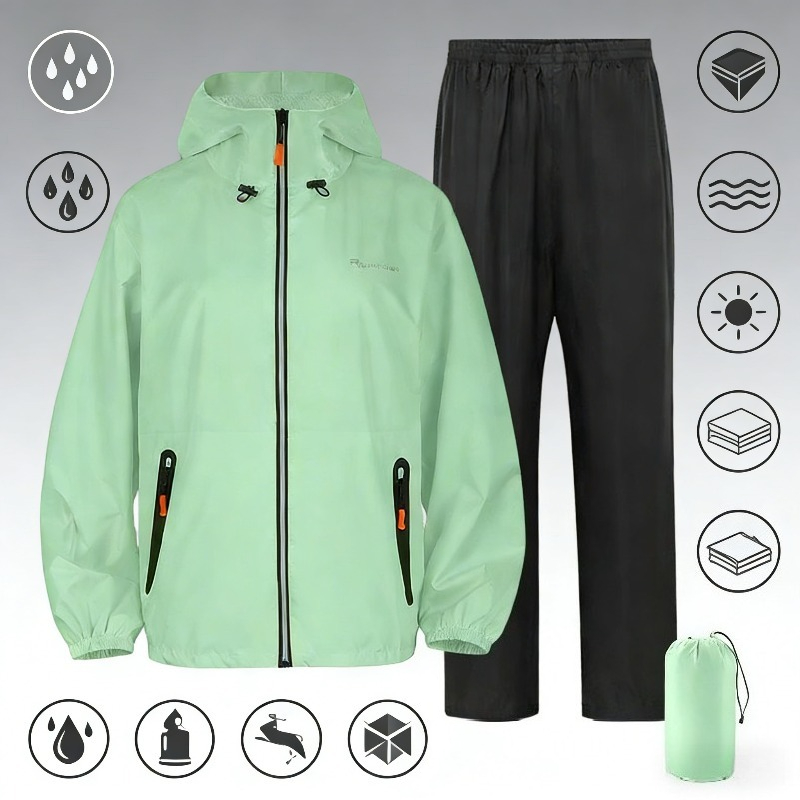 ชุดกันฝนแบบเต็มตัว สะท้อนแสง ส - Cycling Gear Rain บทวิจารณ์และราคา