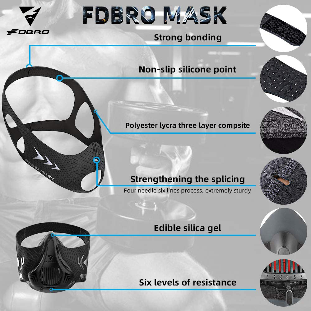 หน้ากากฝึกซ้อม สีดำ ไซส์ M ปรั - Cycling Gear Black บทวิจารณ์และราคา