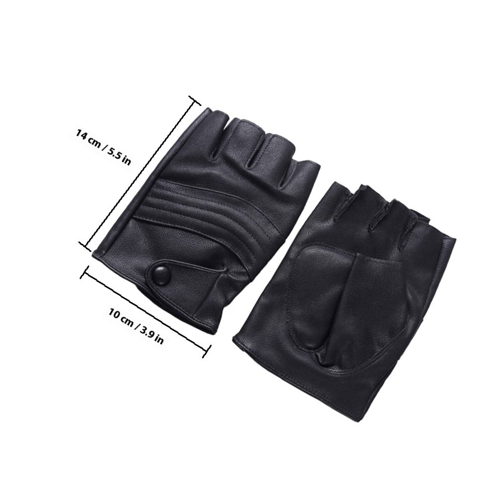 ถุงมือผู้ชายสีดำแบบไม่มีนิ้ว 1 - Cycling Gear Black บทวิจารณ์และราคา