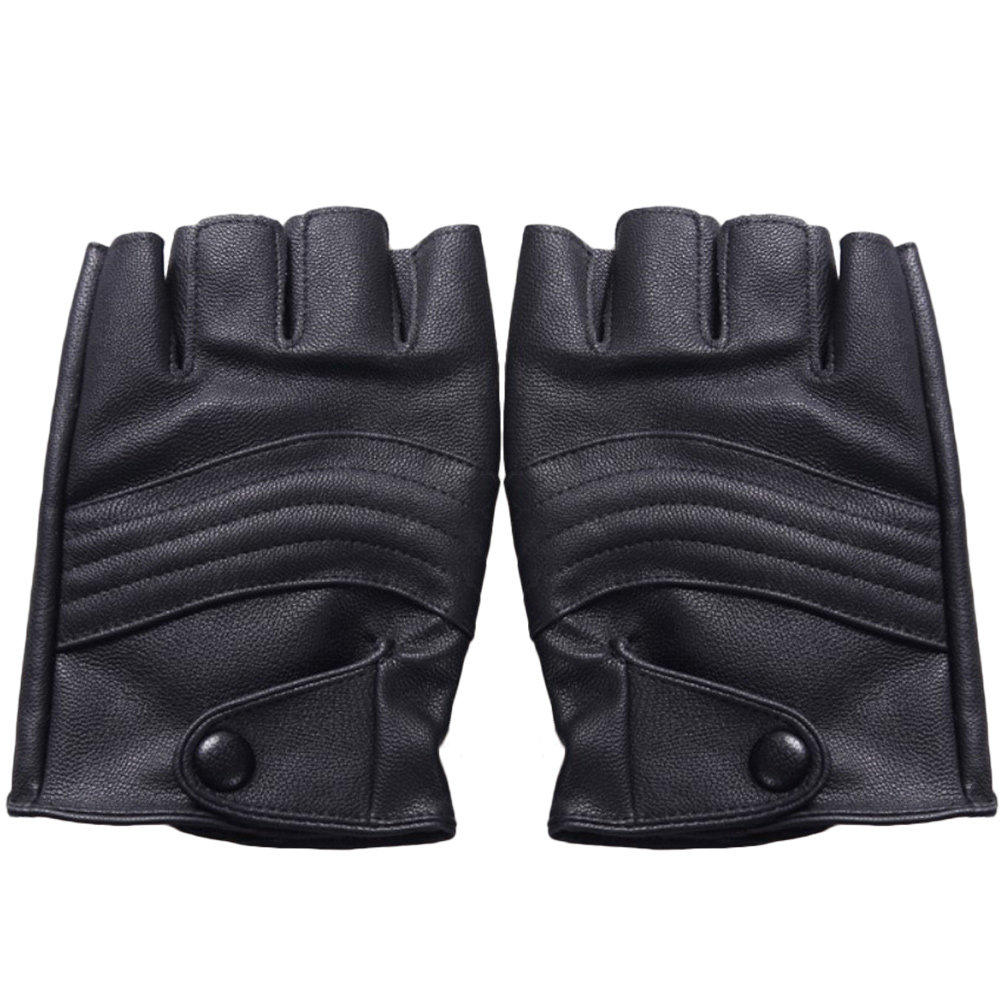 ถุงมือผู้ชายสีดำแบบไม่มีนิ้ว 1 - Cycling Gear Black บทวิจารณ์และราคา