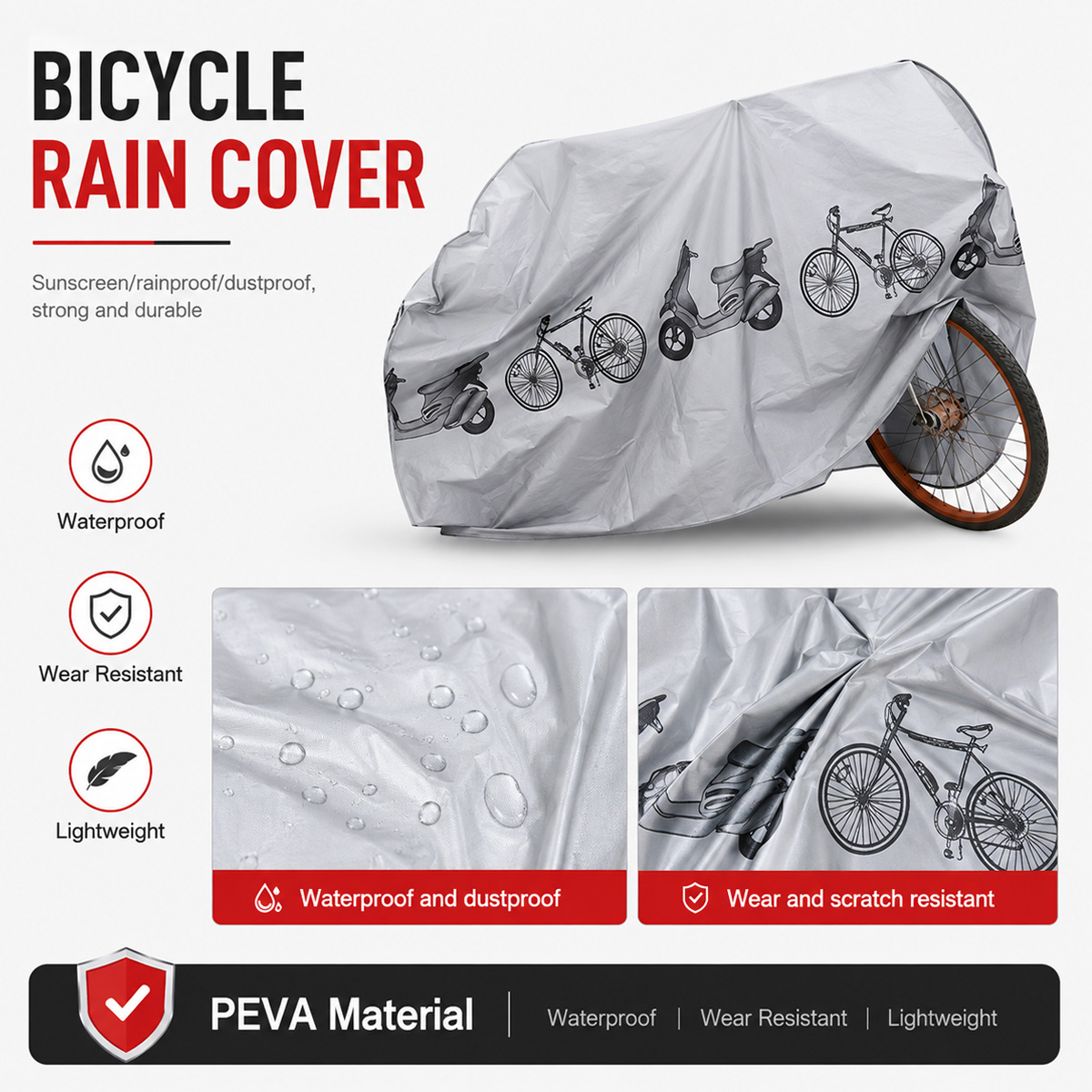 PINMOAP ผ้าคลุมจักรยานกันฝนอเน - Cycling Gear Rain บทวิจารณ์และราคา