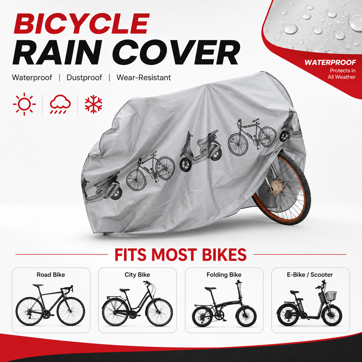 PINMOAP ผ้าคลุมจักรยานกันฝนอเน - Cycling Gear Rain บทวิจารณ์และราคา