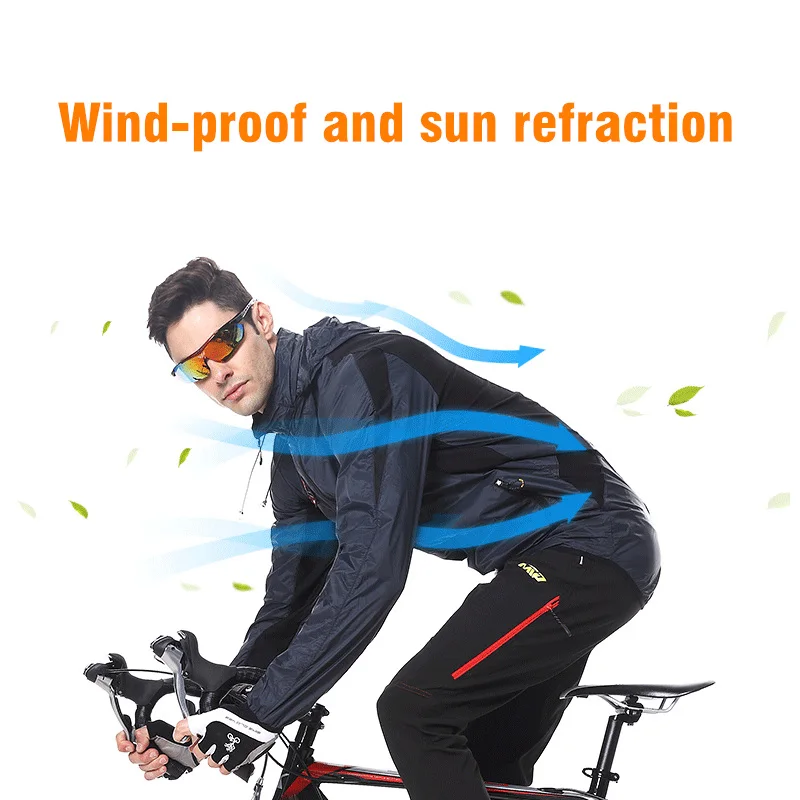 สะท้อนแสงกันน้ำขี่จักรยานเสื้อ - Cycling Gear Rain บทวิจารณ์และราคา