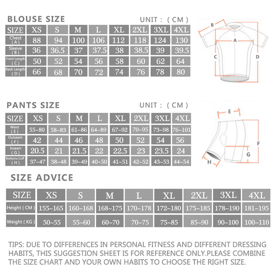 ชุดเสื้อเจอร์ซีย์ปั่นจักรยานฤด - Cycling Gear Clothing บทวิจารณ์และราคา