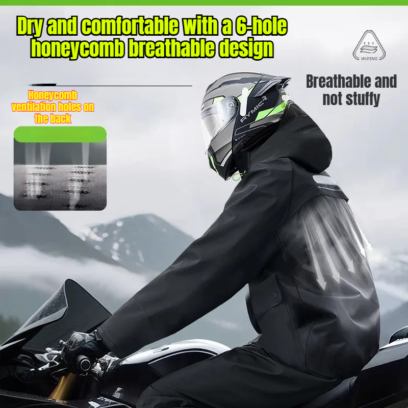 เสื้อกันฝนแบบกันน้ำรุ่น HOT พร - Cycling Gear Rain บทวิจารณ์และราคา