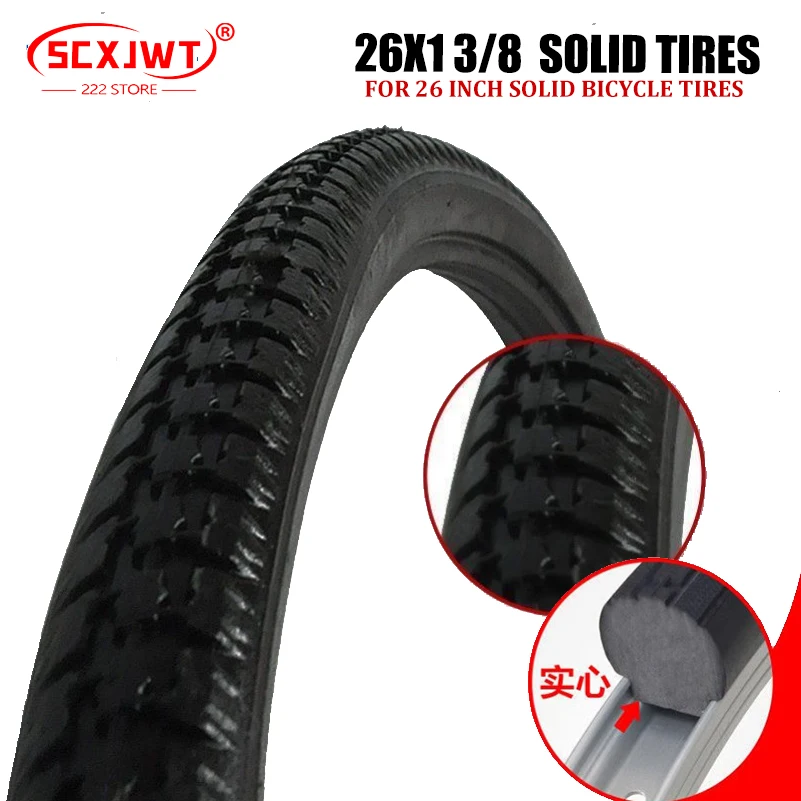 ยางรถจักรยาน26*1 3/8ไม่มียางใน - Cycling Gear Black บทวิจารณ์และราคา