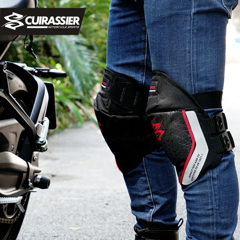 สนับเข่าสำหรับขี่มอเตอร์ไซค์ผู - Cycling Gear Black บทวิจารณ์และราคา