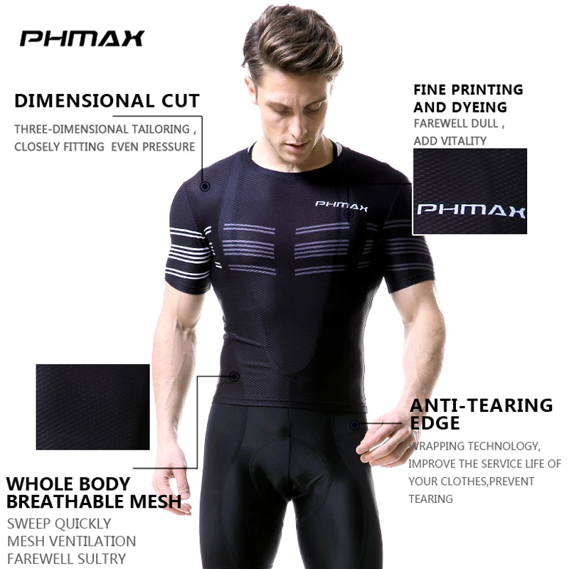 PHMAX ผู้ชายขี่จักรยานเสื้อผ้า - Cycling Gear Clothing บทวิจารณ์และราคา