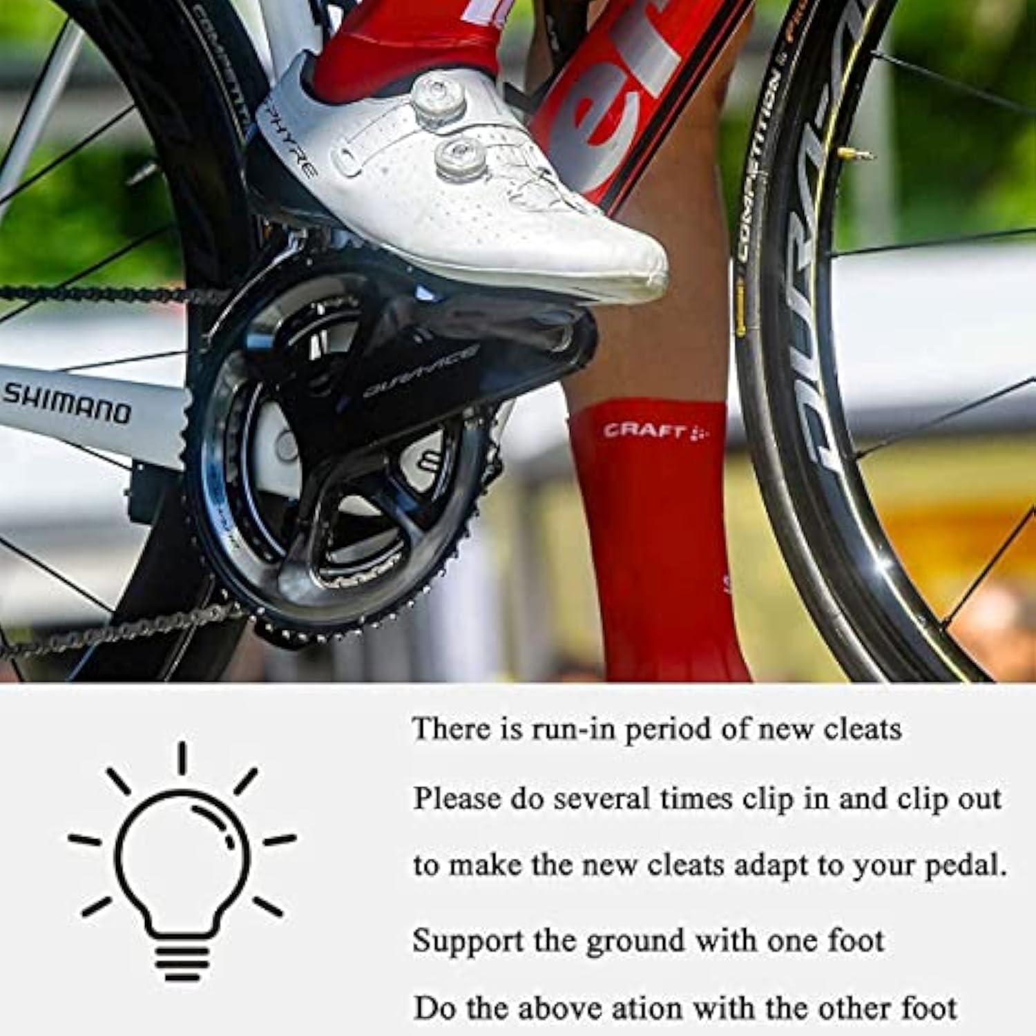 คลีทสำหรับจักรยานถนนสำหรับระบบ - Road Bike Cleats บทวิจารณ์และราคา