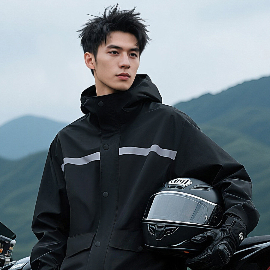 ชุดกันฝนแบบแยกชิ้นพร้อมแถบสะท้ - Cycling Gear Rain บทวิจารณ์และราคา